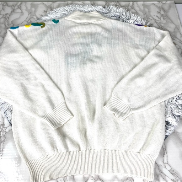 Vintage Maurada Crewel Work Chunky Knit Sweater - Picture 2 of 11